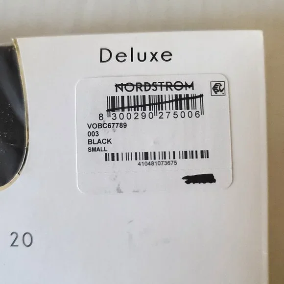 OROBLU Deluxe Tights 20 Denier Size S Black With Metallic Threads VOBC67789 NEW - Picture 5 of 12